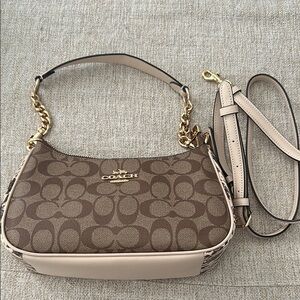 Coach Brown Signature Shoulder Bag